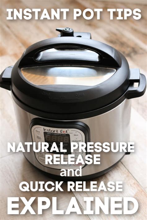 pressure cooker quick release vs natural release